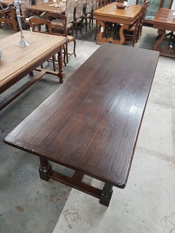 Late 20th Century French Oak Refectory Dining Table | Antique & Vintage | Moonee Ponds Antiques | Australia Wide Delivery