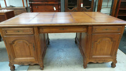 French Oak Partners Desk-1 | Antique & Vintage | Moonee Ponds Antiques | Australia Wide Delivery