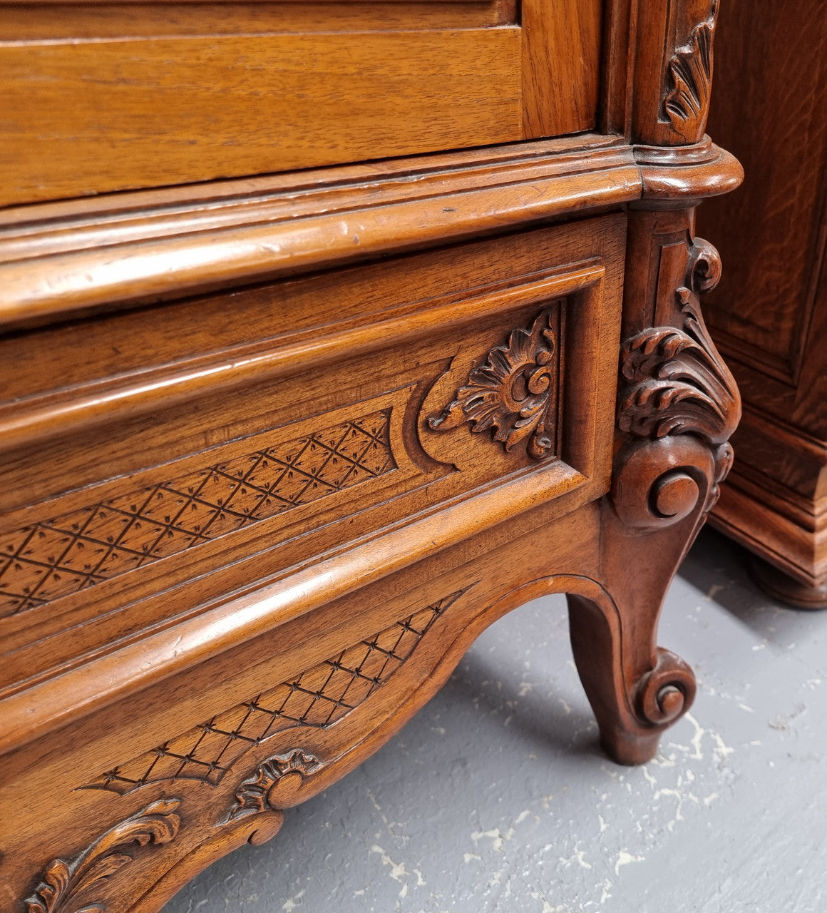 Single Door Walnut Louis XV Style Armoire | Antique & Vintage | Moonee Ponds Antiques | Australia Wide Delivery