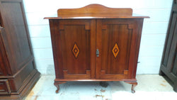 Australian Black Wood Art Deco Cabinet With Internal Storage | Antique & Vintage | Moonee Ponds Antiques | Australia Wide Delivery