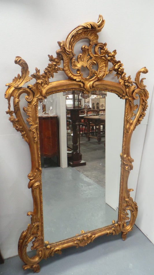 An Early 19 th Century Rare Rococo Highly Decorative Large Mirror