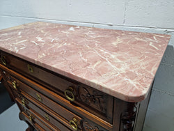 French Renaissance Style Marble Top Chest of Drawers | Antique & Vintage | Moonee Ponds Antiques | Australia Wide Delivery