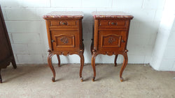 Fabulous Pair Of French Oak Bedside Cabinets | Antique & Vintage | Moonee Ponds Antiques | Australia Wide Delivery