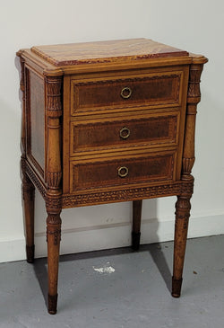 Impressive Pair Henry II Style Walnut Bedsides | Antique & Vintage | Moonee Ponds Antiques | Australia Wide Delivery
