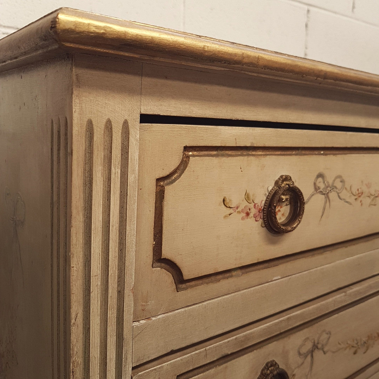 Stunning French Hand Painted Commode