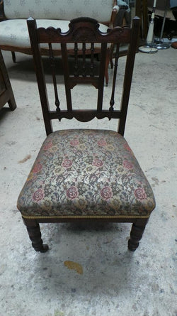 Upholstered Victorian Bedroom Chair | Antique & Vintage | Moonee Ponds Antiques | Australia Wide Delivery