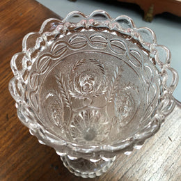 19 th Century Davidsons Glass Vase