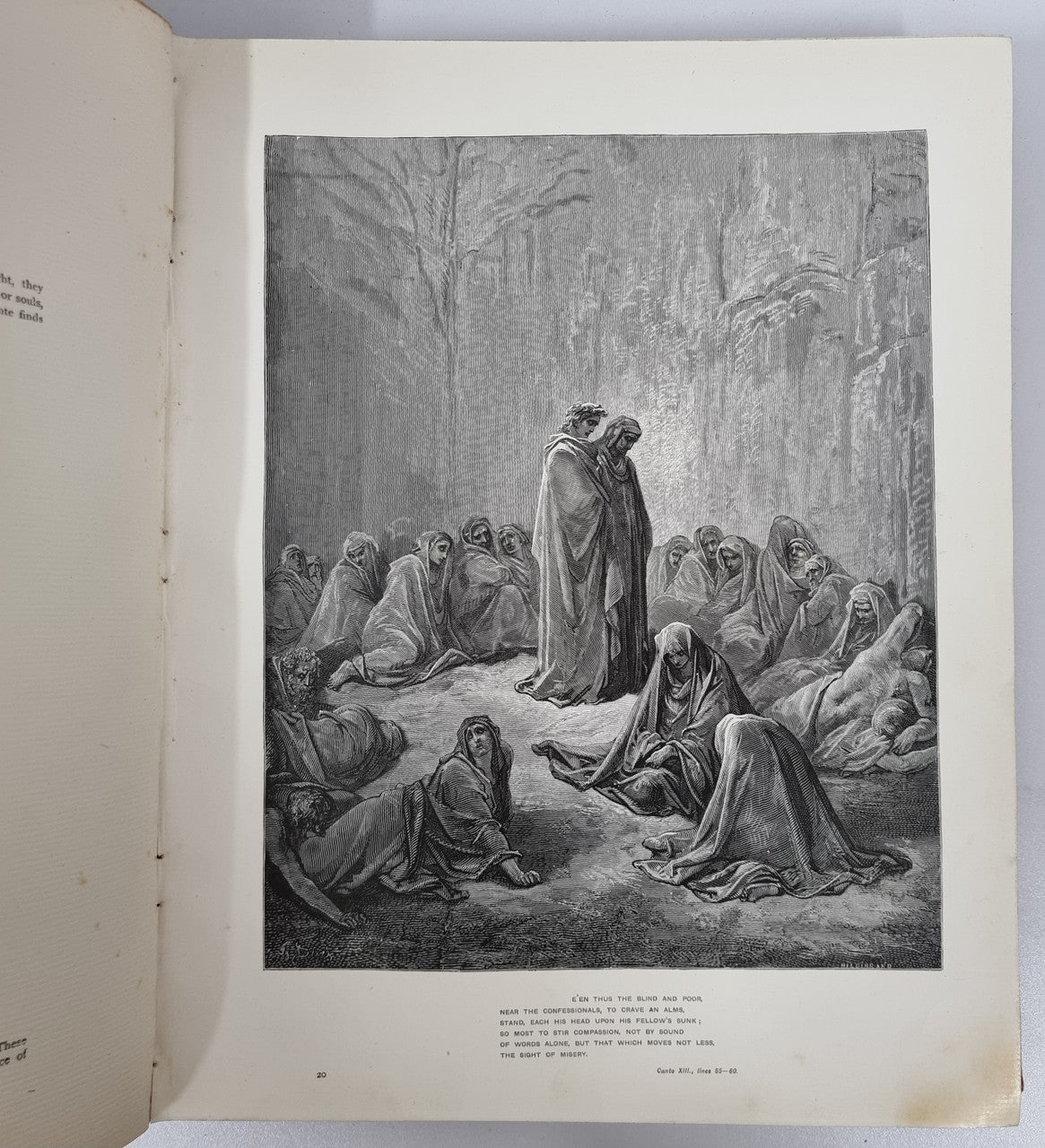 Dantes The Vision of Purgatory & Paradise together with The Vision of Hell 2 Volumes | Antique & Vintage | Moonee Ponds Antiques | Australia Wide Delivery