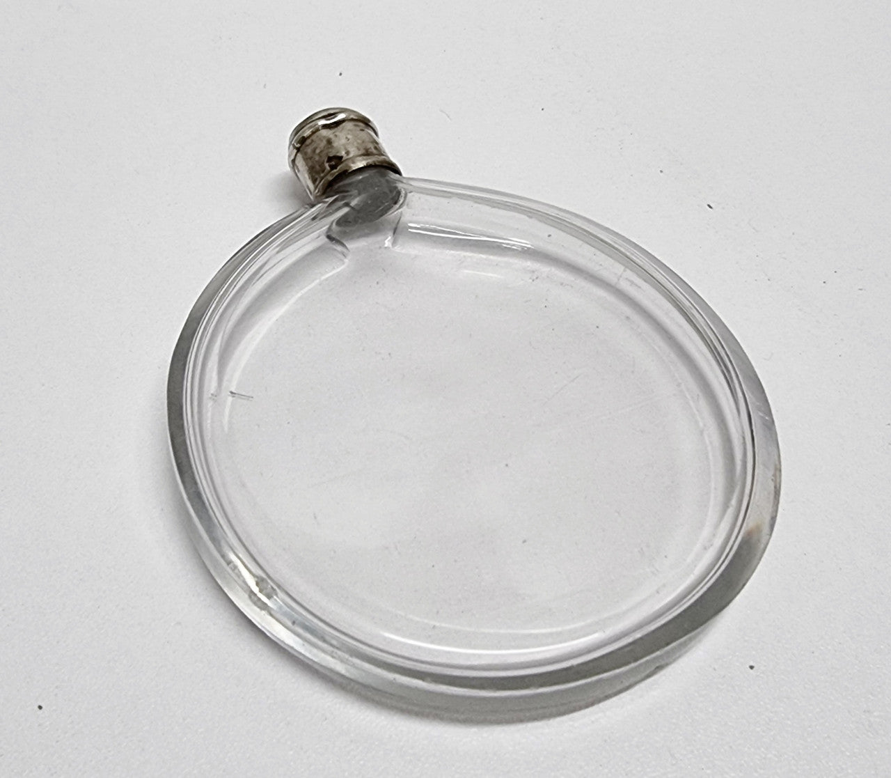 Antique Silver & Cut Crystal Perfume Bottle