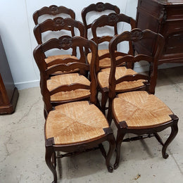 Set Of 12 French Ladder Back Chairs