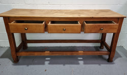 Late 19th Century Cherrywood Console Table With Three Drawers | Antique & Vintage | Moonee Ponds Antiques | Australia Wide Delivery