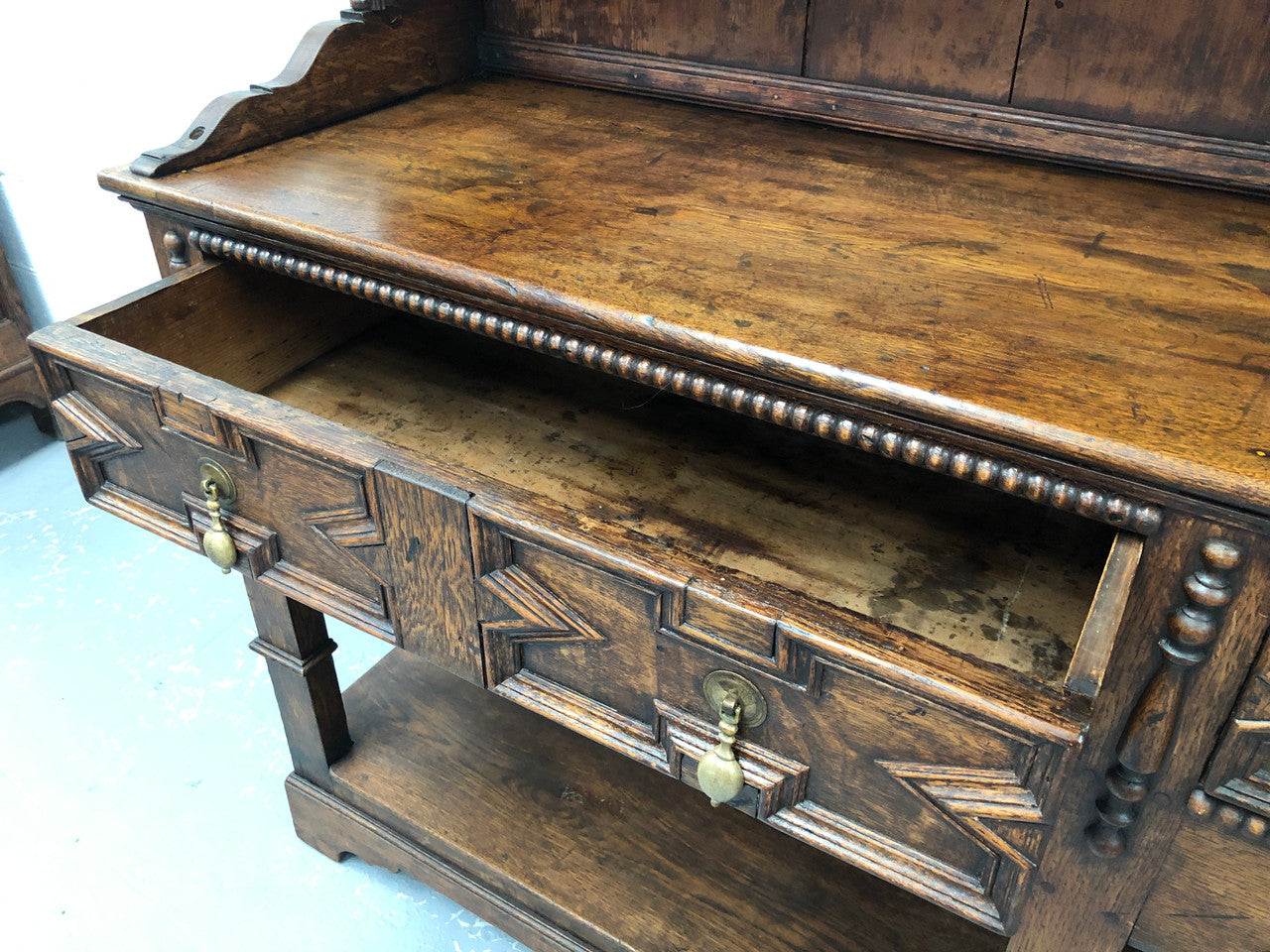 Antique Jacobean Style Dark Oak Dresser | Antique & Vintage | Moonee Ponds Antiques | Australia Wide Delivery