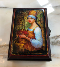 Russian Signed Hand Painted Jewellery Box | Antique & Vintage | Moonee Ponds Antiques | Australia Wide Delivery