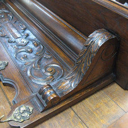 Carved French Oak Hat Rack