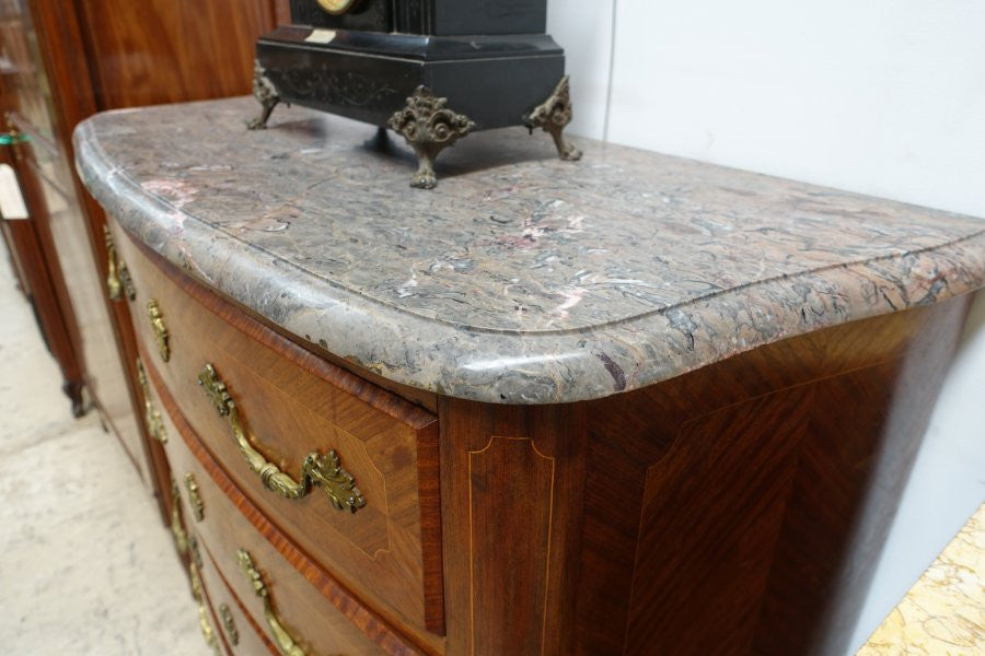 French Louis XIV Style Walnut Inlaid Commode | Antique & Vintage | Moonee Ponds Antiques | Australia Wide Delivery