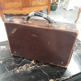 Vintage Leather Suitcase