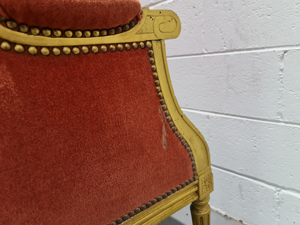 Antique Louis XVI Gilt Upholstered Bergere Wingback Chair | Antique & Vintage | Moonee Ponds Antiques | Australia Wide Delivery