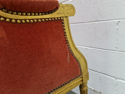 Antique Louis XVI Gilt Upholstered Bergere Wingback Chair | Antique & Vintage | Moonee Ponds Antiques | Australia Wide Delivery