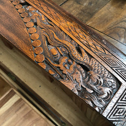 Antique Chinese Carved Camphor Wood Chest