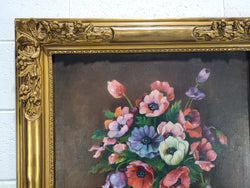 French "Floral Arrangement" Oil On Canvas Painting With Gilt Frame | Antique & Vintage | Moonee Ponds Antiques | Australia Wide Delivery