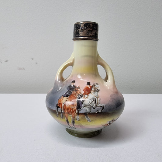 Royal Bayreuth silver top vase in good original condition. Stamped on the base "Royal Bayreuth: Bavaria".  Please view photos as they form part of the description.