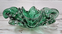 Vintage “Murano” Handmade Glass Green Bowl | Antique & Vintage | Moonee Ponds Antiques | Australia Wide Delivery
