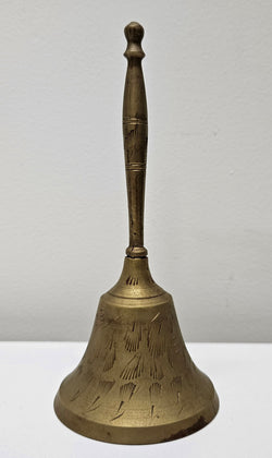 Vintage Engraved Brass Bell | Antique & Vintage | Moonee Ponds Antiques | Australia Wide Delivery