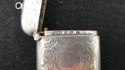 Sterling Silver Vesta Case | Antique & Vintage | Moonee Ponds Antiques | Australia Wide Delivery