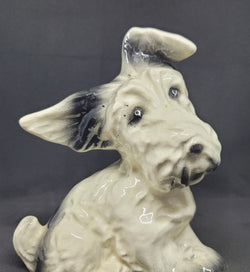 Charming Vintage Black and Cream Ceramic Dog Ornament | Antique & Vintage | Moonee Ponds Antiques | Australia Wide Delivery