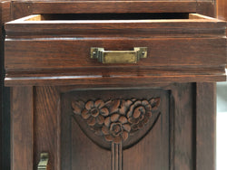 Pair Of French Art Deco Oak Bedside Cabinets | Antique & Vintage | Moonee Ponds Antiques | Australia Wide Delivery
