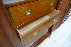 Blackwood Fiddleback Gentlemans Wardrobe-1 | Antique & Vintage | Moonee Ponds Antiques | Australia Wide Delivery