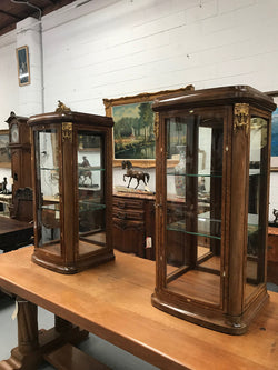 Stunning Pair of French Table Top Display Cabinets | Antique & Vintage | Moonee Ponds Antiques | Australia Wide Delivery
