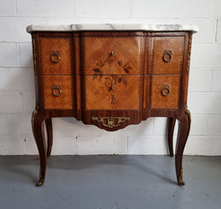 Beautiful French Marquetry Inlaid Transitional Commode | Antique & Vintage | Moonee Ponds Antiques | Australia Wide Delivery