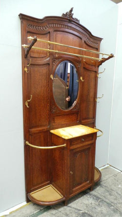 19th Century Carved Oak French Hall Stand | Antique & Vintage | Moonee Ponds Antiques | Australia Wide Delivery