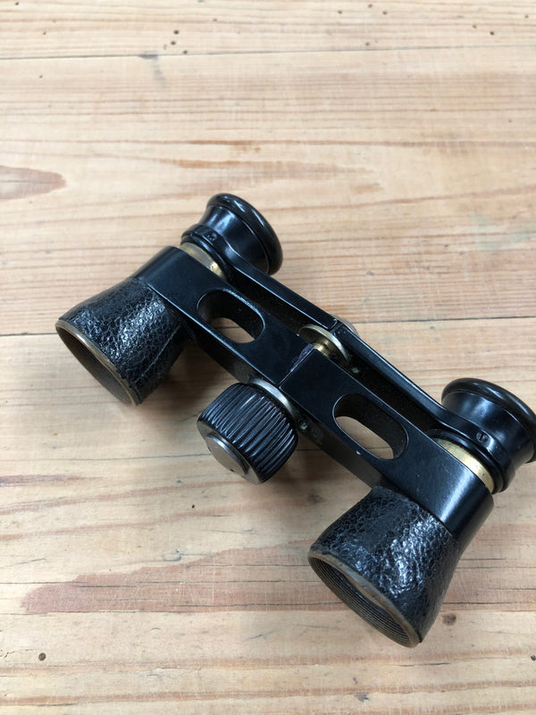 Vintage Brass And Leather Opera Glasses/Binoculars