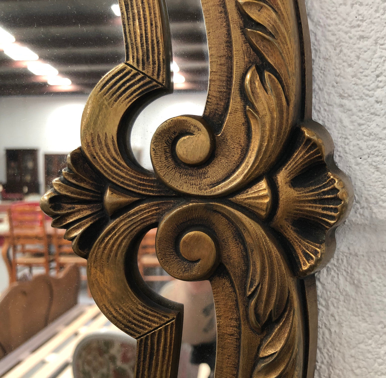Ornate French Style Gilt Mirror Beveled Edge Glass | Antique & Vintage | Moonee Ponds Antiques | Australia Wide Delivery
