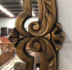 Ornate French Style Gilt Mirror Beveled Edge Glass | Antique & Vintage | Moonee Ponds Antiques | Australia Wide Delivery