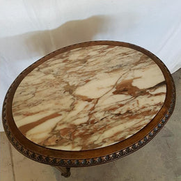 French Marble Top Occasional Table