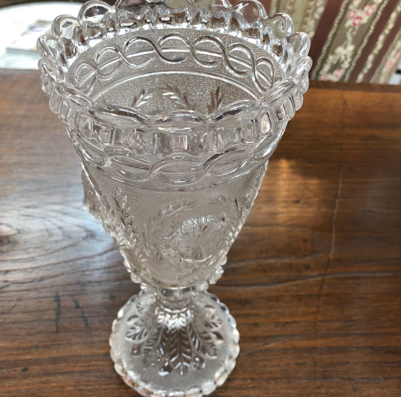 19 th Century Davidsons Glass Vase | Antique & Vintage | Moonee Ponds Antiques | Australia Wide Delivery