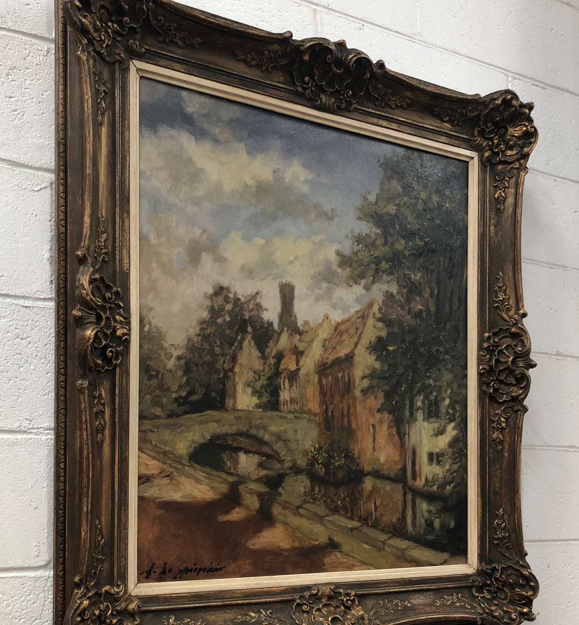 Beautiful French oil painting | Antique & Vintage | Moonee Ponds Antiques | Australia Wide Delivery
