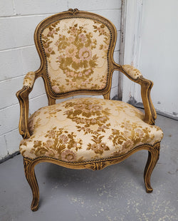 Superb Pair of 19th Century French Walnut Upholstered Arm Chairs | Antique & Vintage | Moonee Ponds Antiques | Australia Wide Delivery