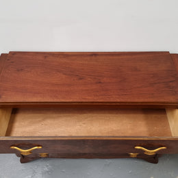 Stylish French Art Deco chest of three drawers. Sourced from France and in good original detailed condition. Circa 1920's.