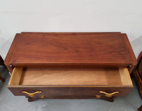 Stylish French Art Deco chest of three drawers. Sourced from France and in good original detailed condition. Circa 1920's.