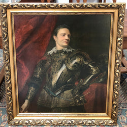 Gilt Framed French Style Oilograph Of Warrior | Antique & Vintage | Moonee Ponds Antiques | Australia Wide Delivery