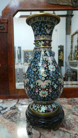 Pair Of Late Victorian Cloisonne Vases | Antique & Vintage | Moonee Ponds Antiques | Australia Wide Delivery