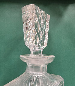 Vintage Heavy Cut Crystal Decanter & Stopper | Antique & Vintage | Moonee Ponds Antiques | Australia Wide Delivery