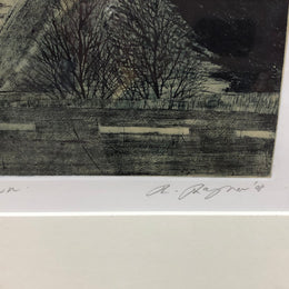 Lovely Framed Etching
