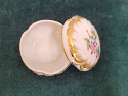 Herend Floral Small Lidded Trinket Bowl Hand Painted Porcelain | Antique & Vintage | Moonee Ponds Antiques | Australia Wide Delivery