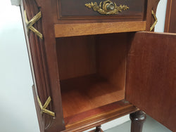 French Walnut Louis XVI Style Single Bedside Cabinet | Antique & Vintage | Moonee Ponds Antiques | Australia Wide Delivery