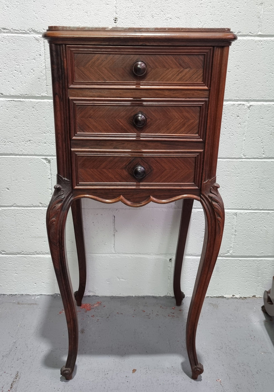 French Rosewood Louis XV Style Single Bedside Cabinet | Antique & Vintage | Moonee Ponds Antiques | Australia Wide Delivery